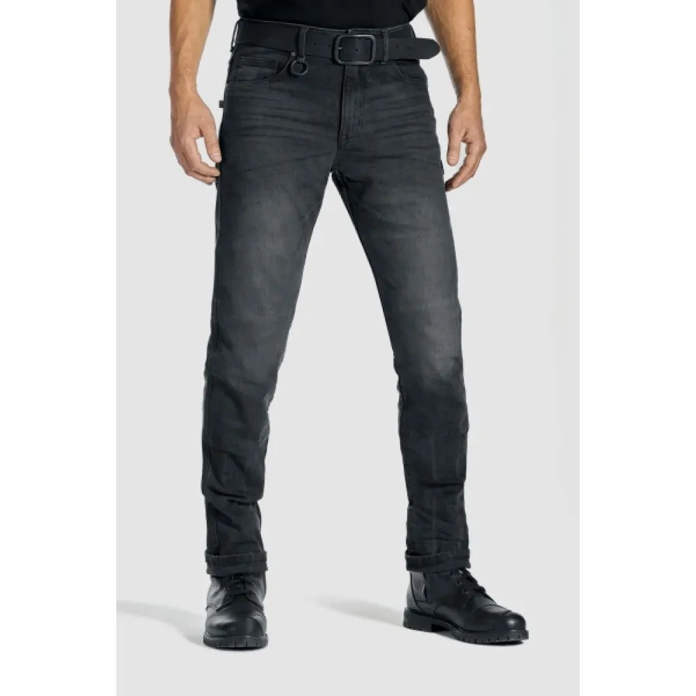 Moto džinsai Pando ROBBY SLIM BLACK – Motorcycle Jeans Men’s Slim-Fit Cordura® 30-32