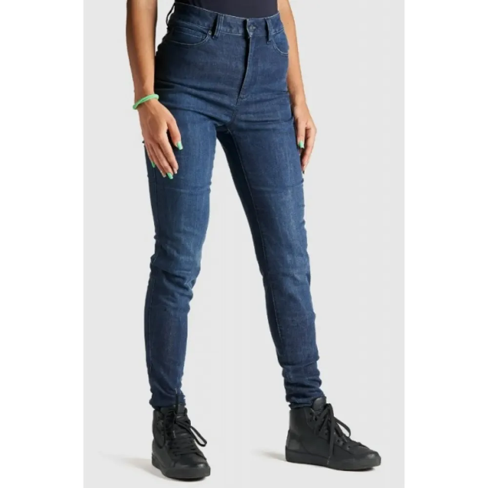Moto džinsai moterims Pando KUSARI COR 02 – Women Motorcycle Jeans Skinny-Fit Cordura® 28-34