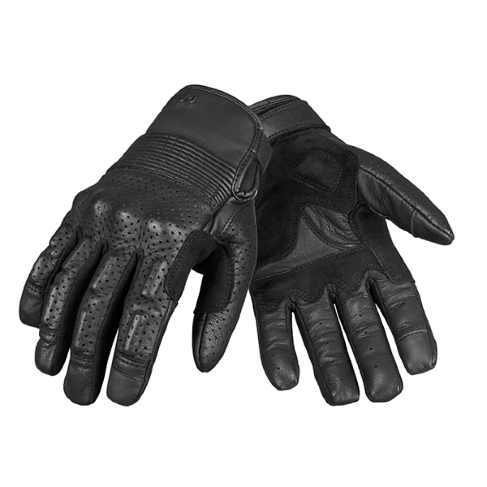 Pirštinės Pando ONYX BLACK 02 – Leather Motorcycle Gloves