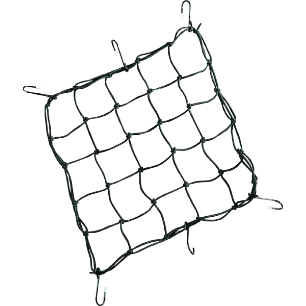 Tinklelis krovinio tvirtinimui Cargo net 38x38cm Juodas 10-6099B-HC4