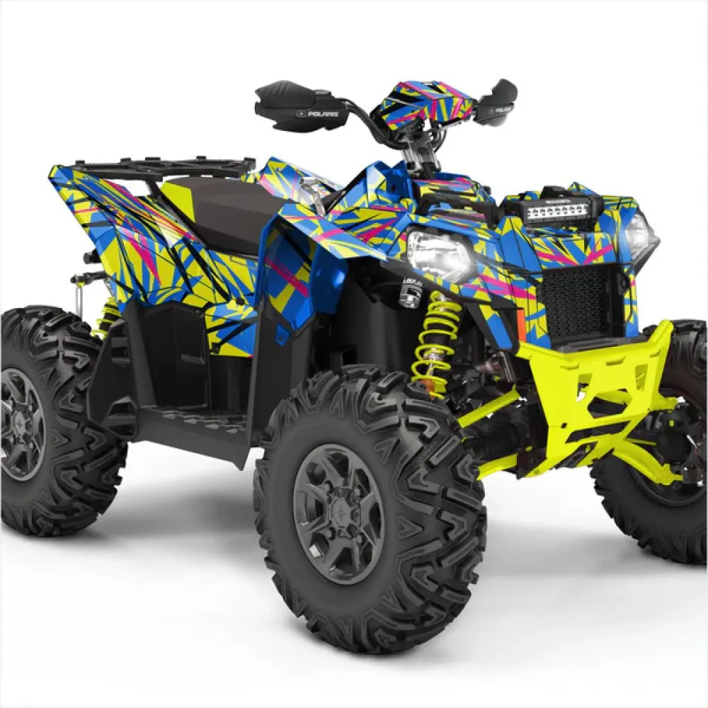 Lipdukų komplektas Polaris Scrambler 850-1000 RACE SPIRIT dizaino 12 spalva