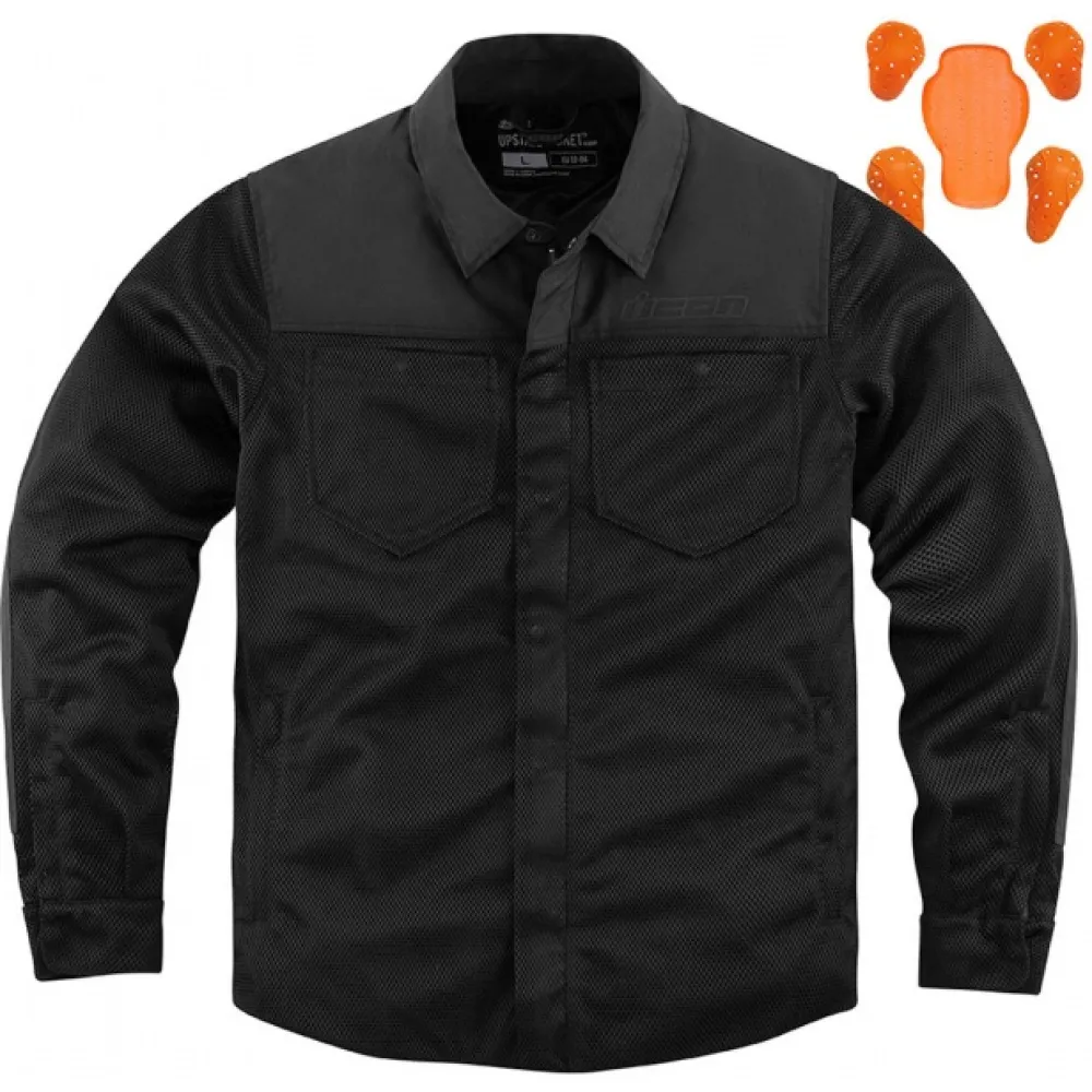 Moto švarkas ICON SHIRT UPSTATERIDING BK 28205085 M