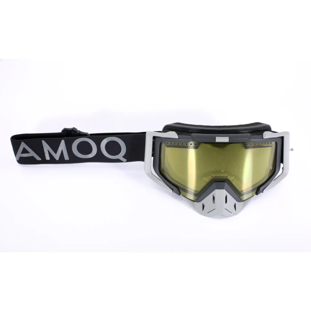 Akiniai AMOQ Aster Snow Goggles Black-Grey Yellow Geltonas stiklas