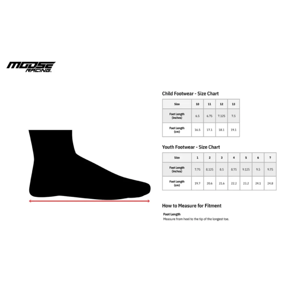 Batai Moose Racing M1.3™ Child MX Boots 32 Dydis