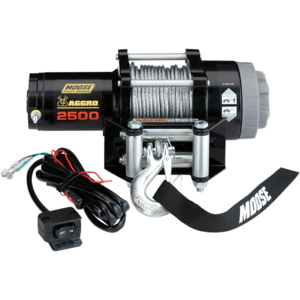 Gervė su metaliniu trosu Moose Utility AGGRO 2500 LBS 106053