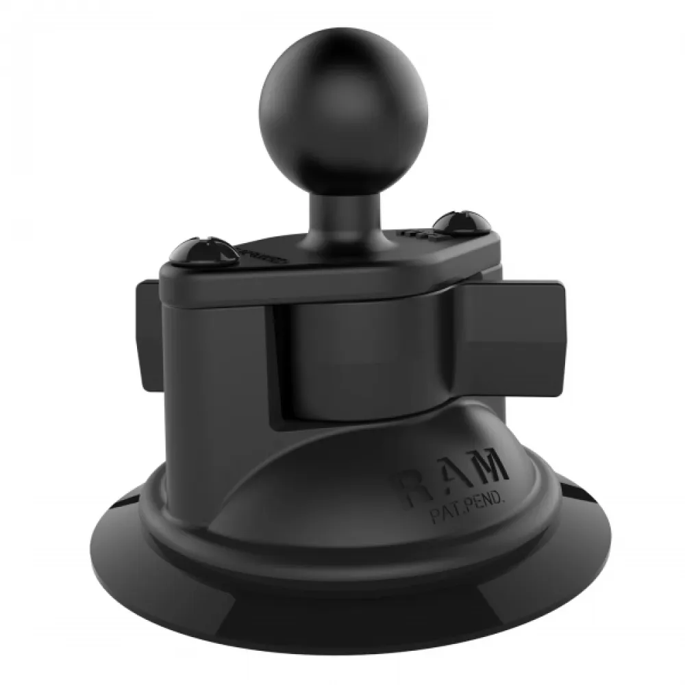 RAM® Twist-Lock™ Vakuuminis laikiklio pagrindas su guminiu 1 col. rutuliuku RAM-B-224-1U