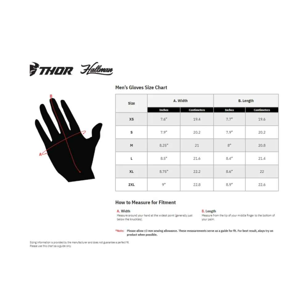 Pirštinės Thor REBOUND Juodos S 3330-6741