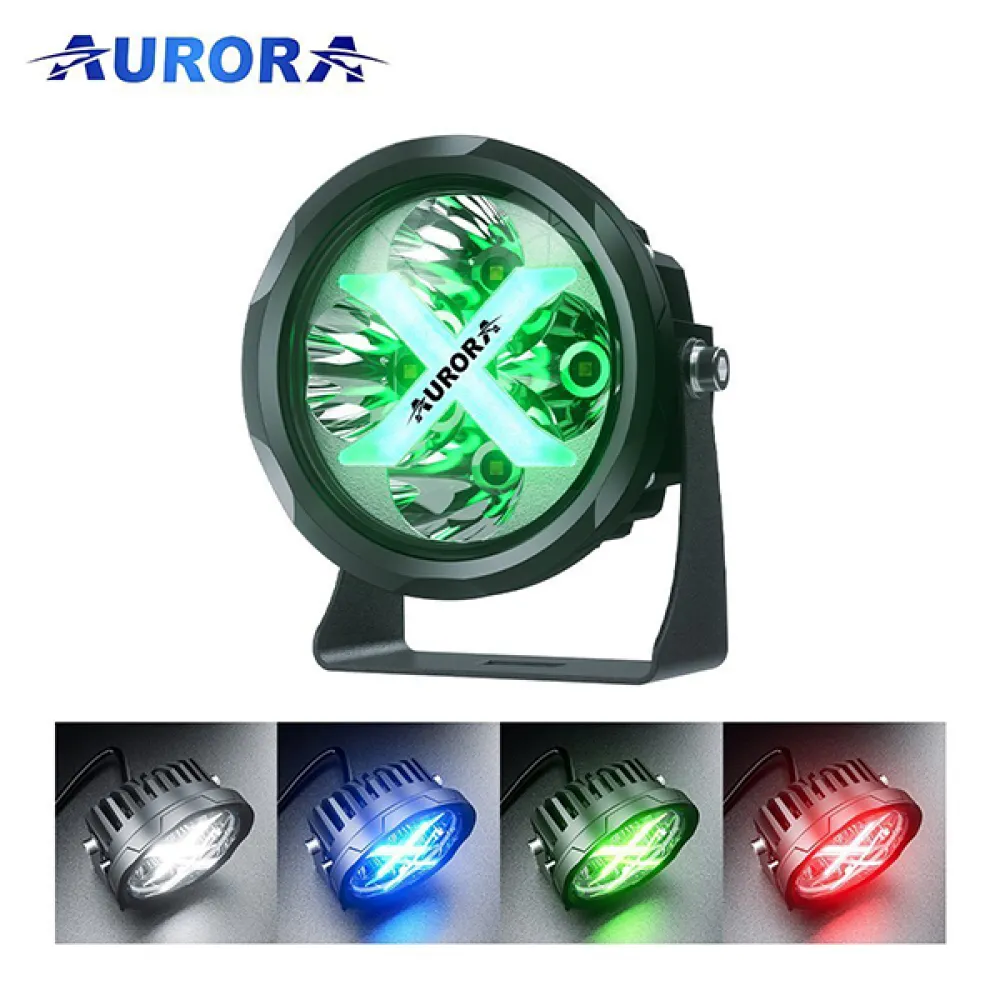 AURORA LED žibintas 10cm X FACTOR serijos su RGB (2vnt.) 40W FLOOD PROL50