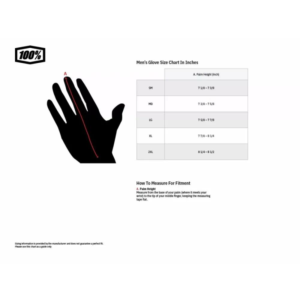 Pirštinės 100% Ridecamp Gloves Juodos XL 10011-00008