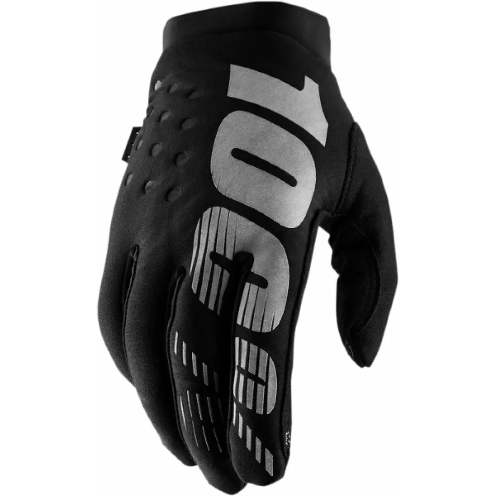 Pirštinės vaikams 100% Youth Brisker Gloves Juodos