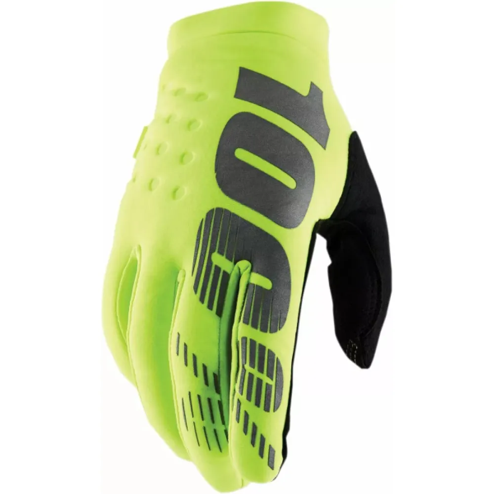 Pirštinės vaikams 100% Youth Brisker Gloves Žalios