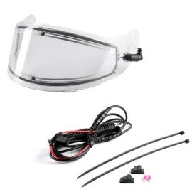 Dvigubas šildomas stiklas AMOQ šalmui Protean Electric visor clear 645-23160250