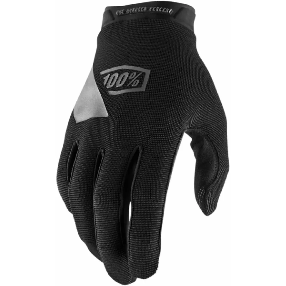 Pirštinės vaikams 100% Ridecamp Youth Gloves Juodos