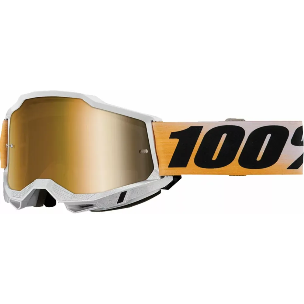 100% Akiniai Accuri 2 Goggles Balta/Oranžinė 50014-00033