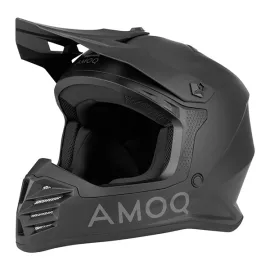 Šalmas vaikams AMOQ Meteor V2 Junior MX Juodas