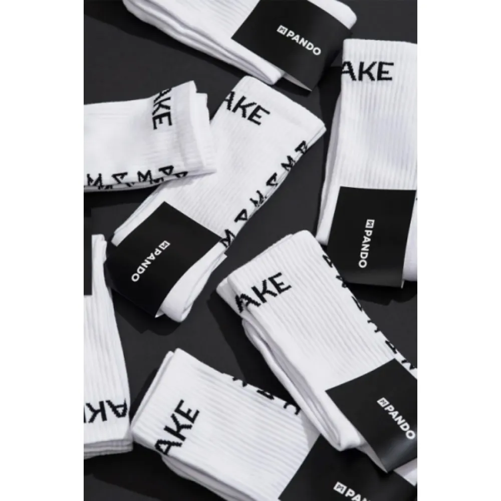 Kojinės Pando MOTORCYCLE SOCKS Baltos