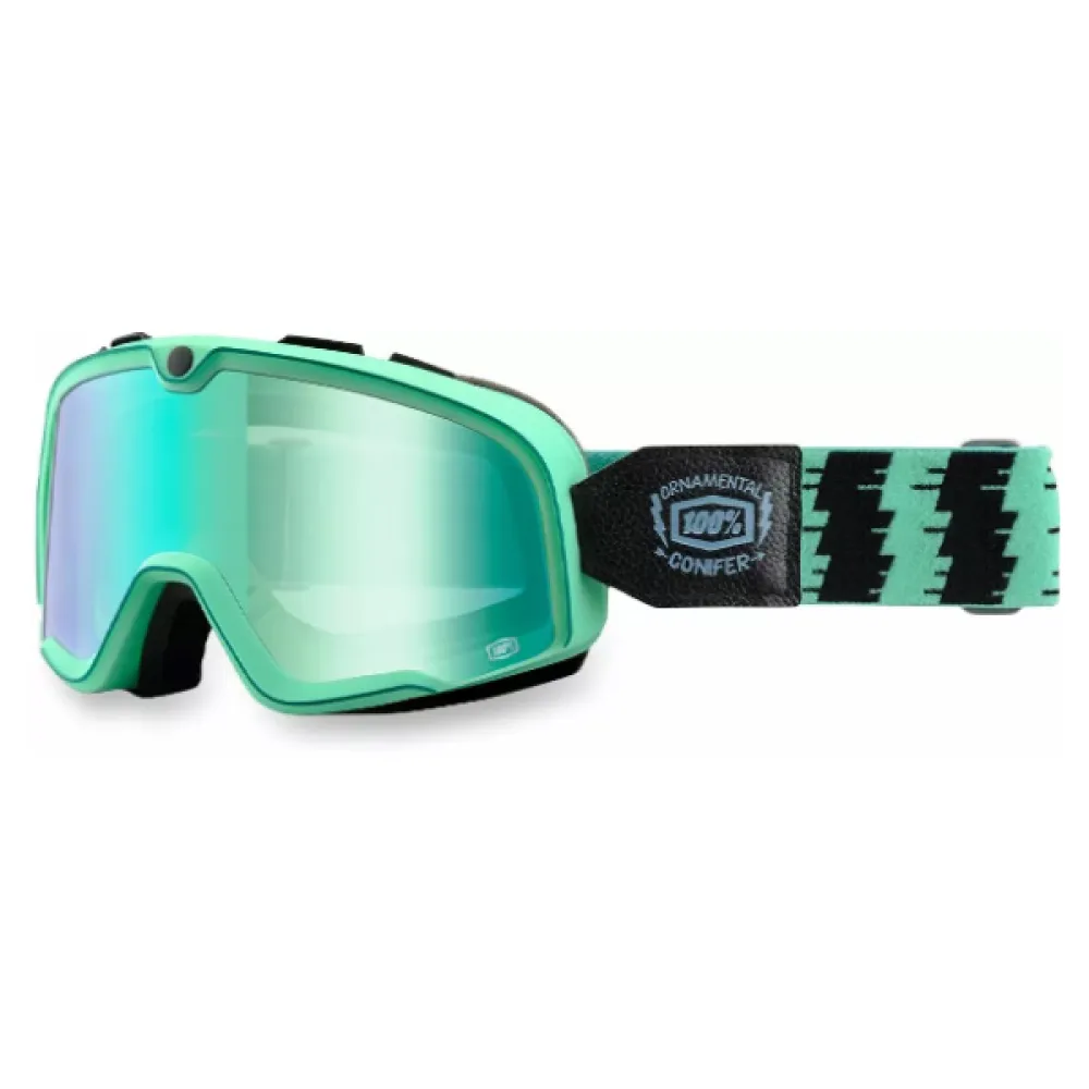 100% Akiniai BARSTOW CLASSIC Black/Cyan/Green