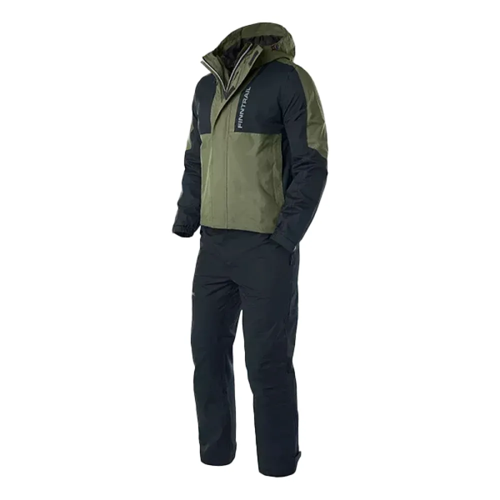Neperšlampamas 2-dalių kostiumas Finntrail Lightsuit 3503 Khaki