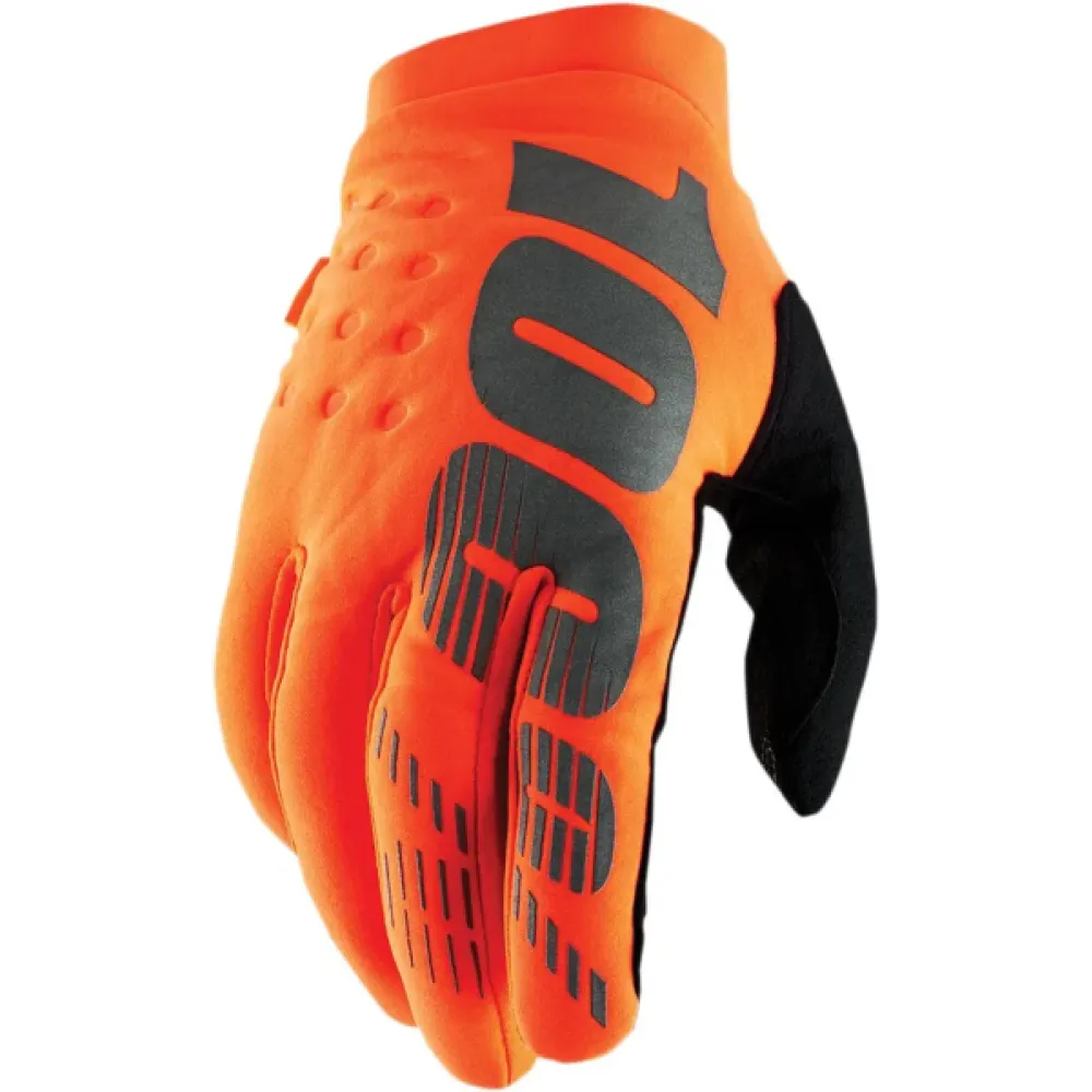 Pirštinės vaikams 100% Youth Brisker Gloves Oranžinės
