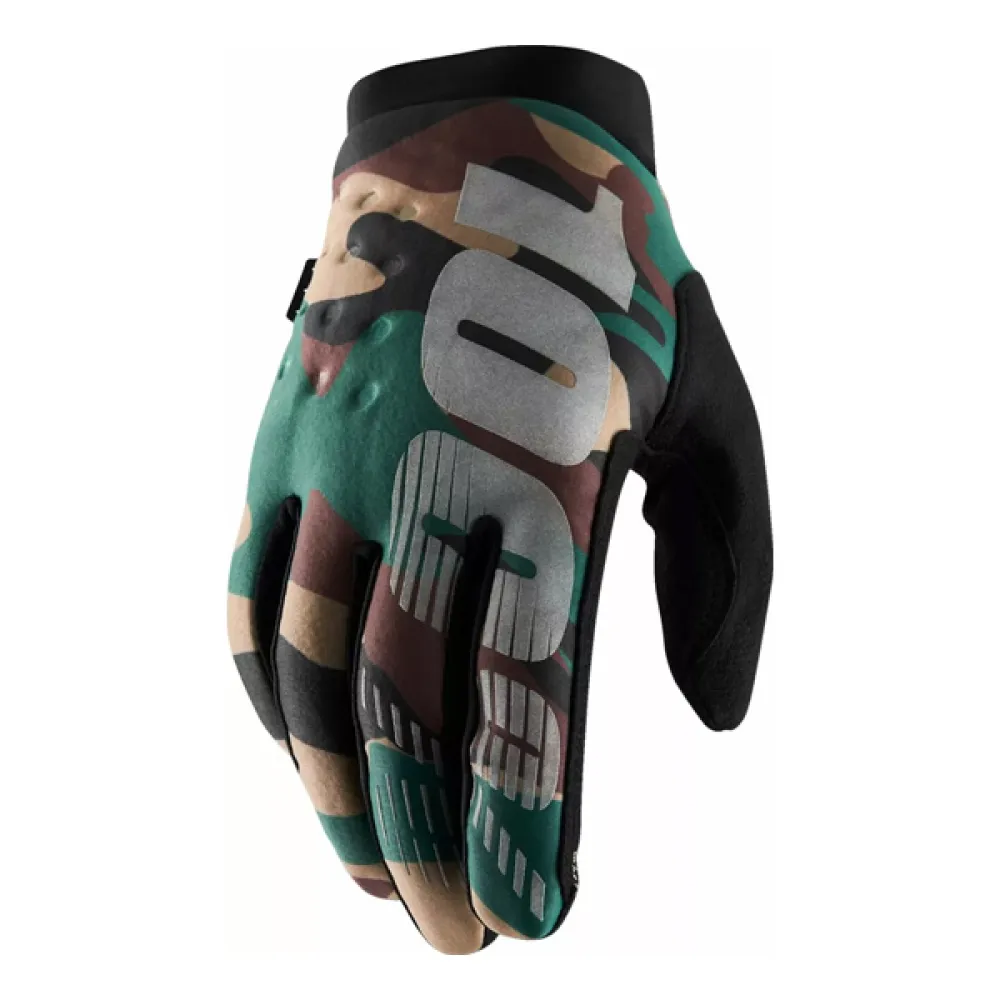 Pirštinės šaltam orui 100% Brisker Camo/Juoda