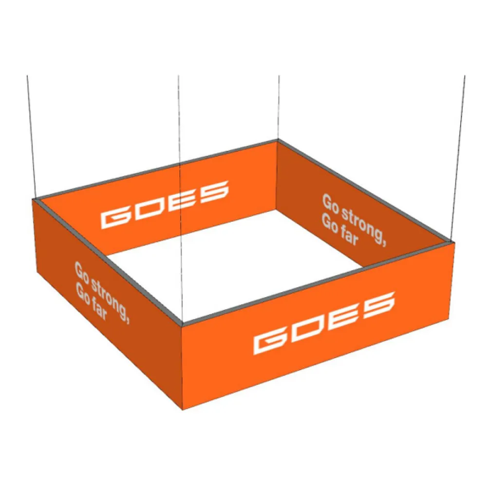 Pakabinamas GOES logotipas (1800x1800x500mm) 701110-00946