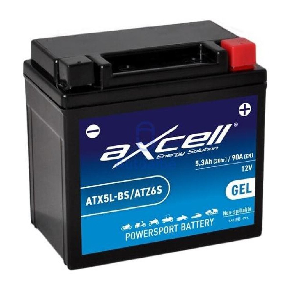 Akumuliatorius Axcell ATX5L-BS/ATZ6S 12V 5Ah 90A