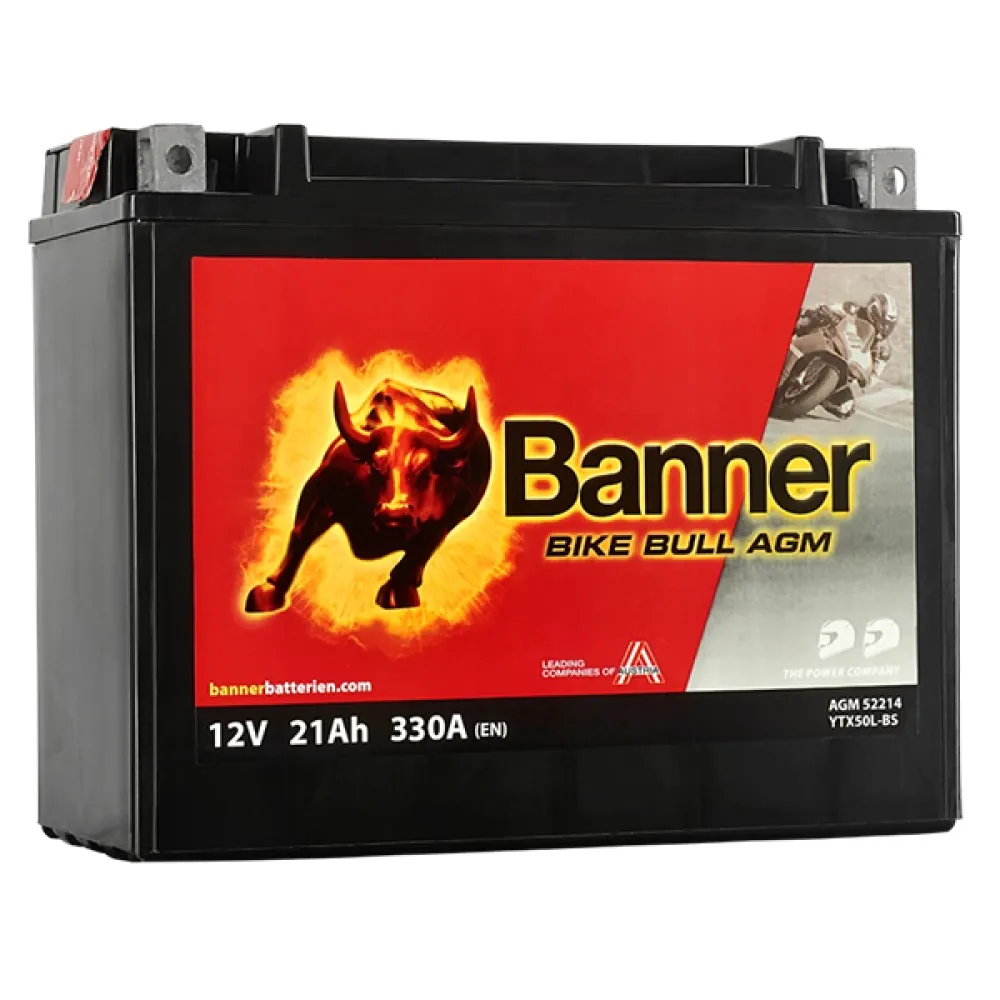 Akumuliatorius Banner YTX50L-BS AGM 12V 21Ah 330A