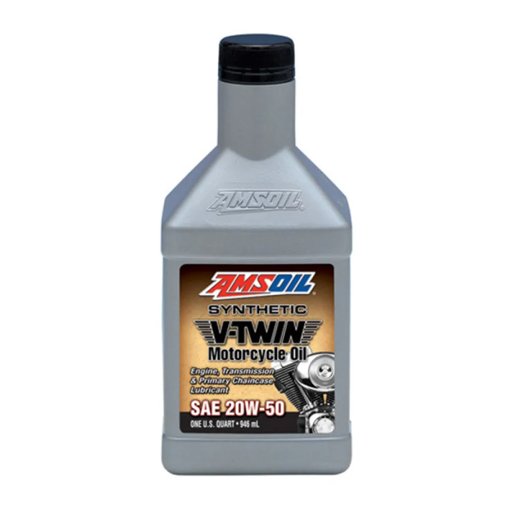Alyva AMSOIL 20W50 100% Synthetic V-Twin Motorcycle Oil 1L