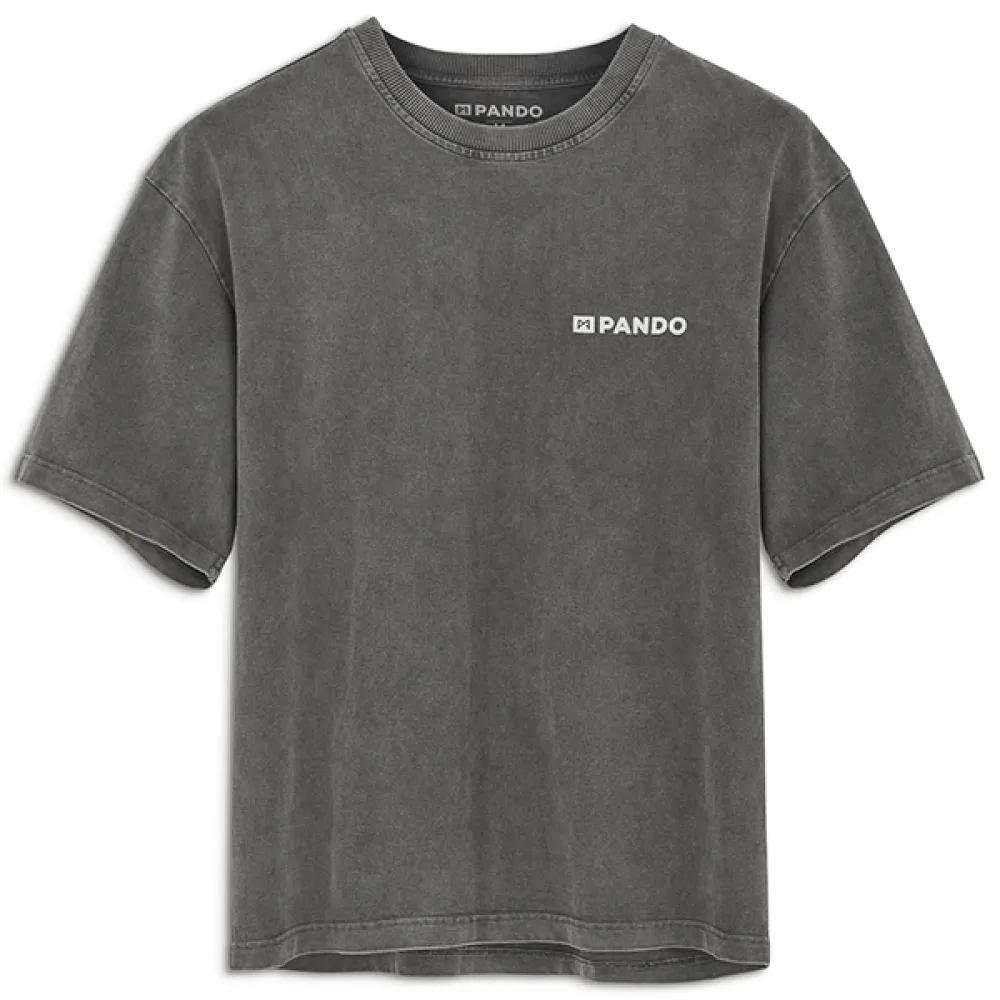 Marškinėliai Pando ALEX RUNA – ACID Washed Oversized T-Shirt for Bikers, Unisex