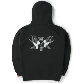 Džemperis Pando MAX TOKYO - Oversized Biker Hoodie, Unisex Juodas
