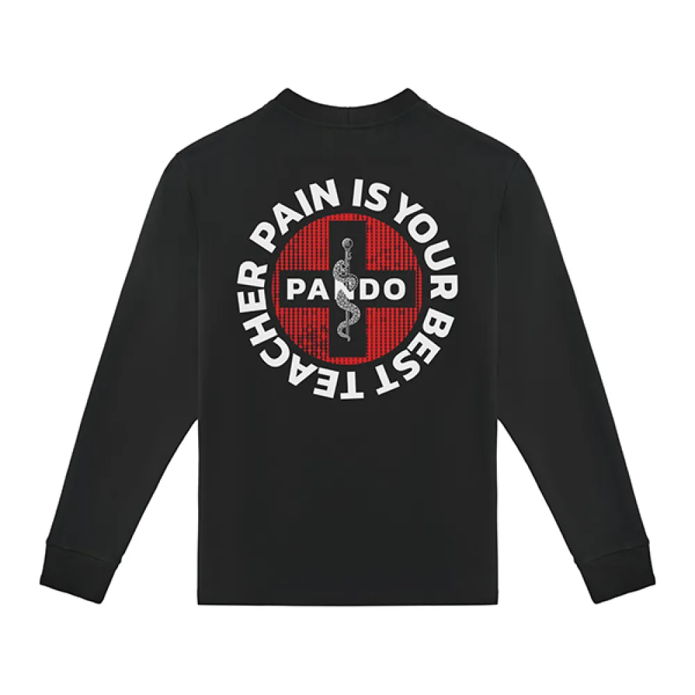 Megztinis Pando TOMMY PAIN – Oversized, Unisex Juodas