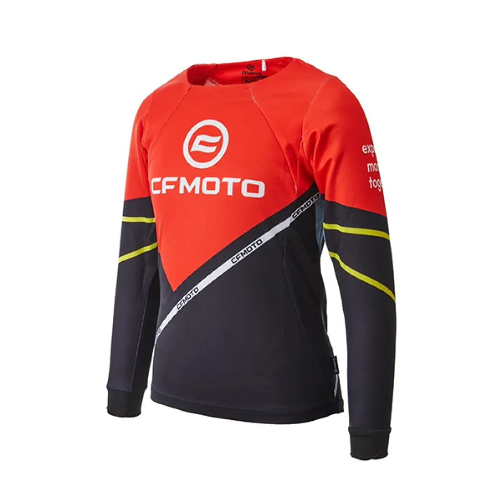 CFMOTO Marškinėliai vaikams KID LONG SLEEVE T-SHIRT BLACK