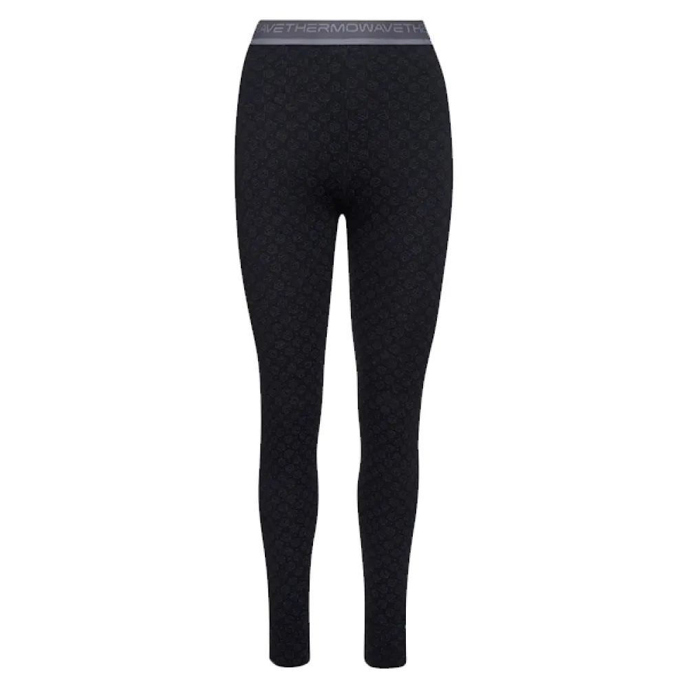 Termo kelnės moteriškos Thermowave Merino Xtreme Thermal Black/Dark Grey Melange