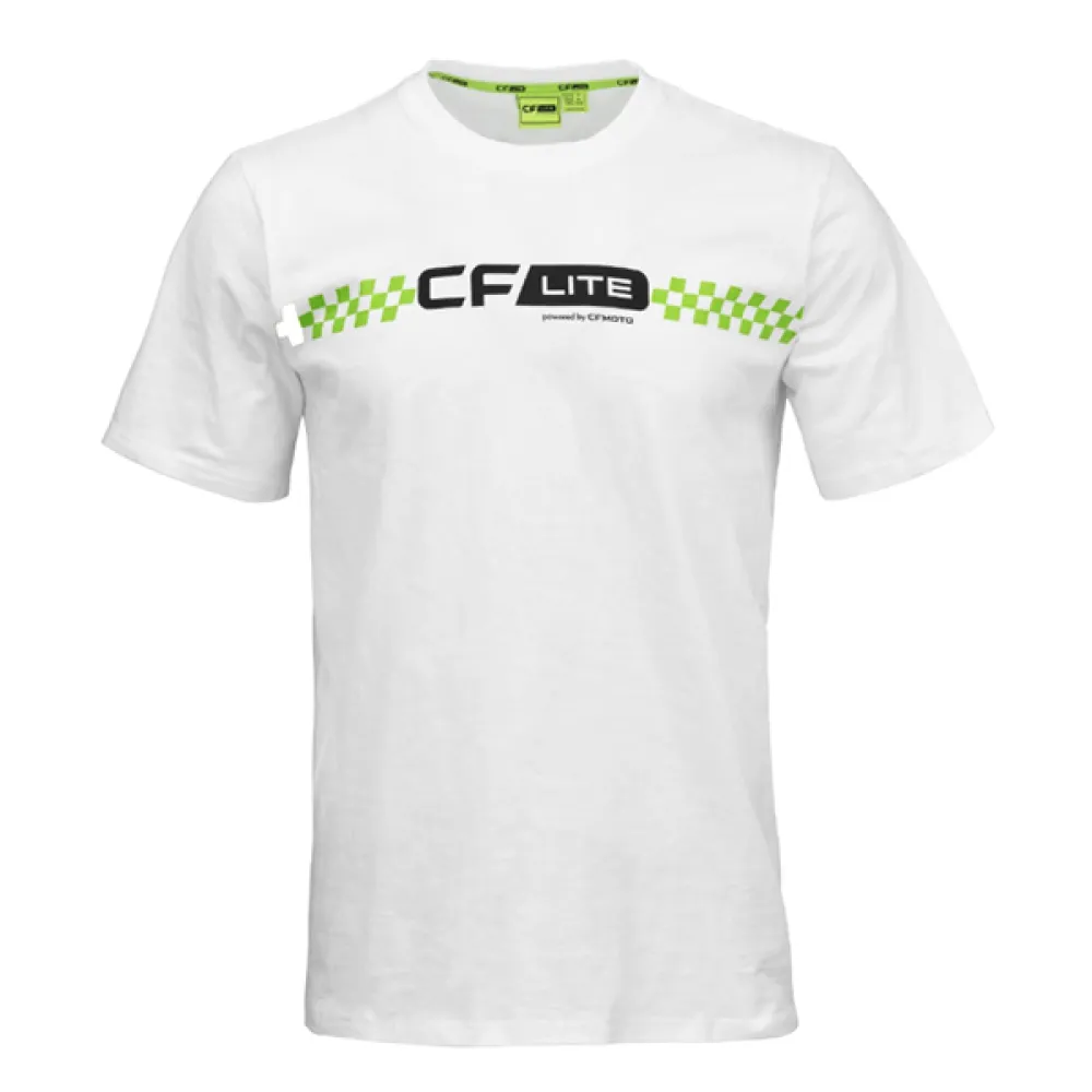 Marškinėliai CFLITE powered by CFMOTO Balti