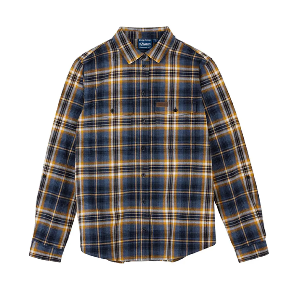 Moteriški marškiniai Indian Motorcycle Kansas Plaid Shirt Navy