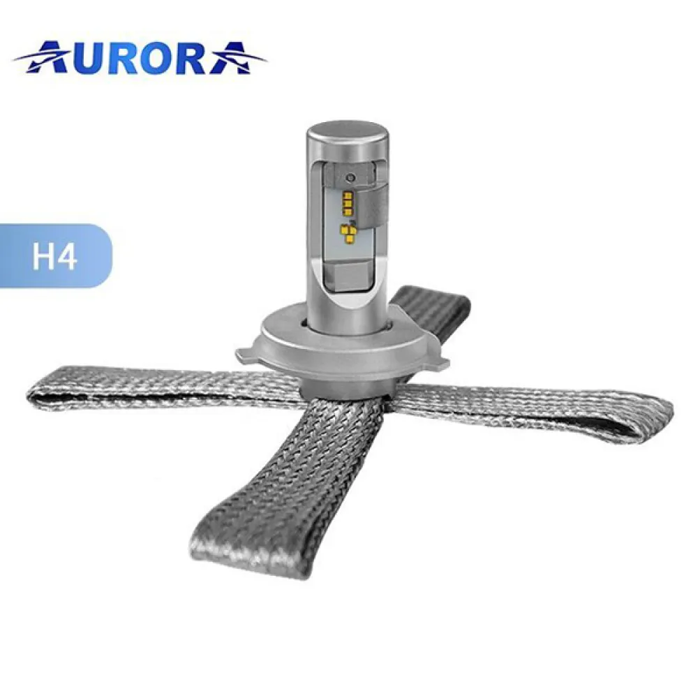 H4 LED lempučių komplektas (2vnt) Ilgos/Trumpos