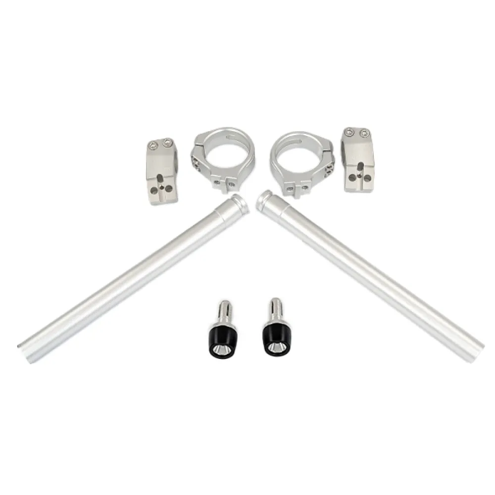 Vairo rankenos (Clip-On) CFMOTO 675SR-R (sidabrinės)