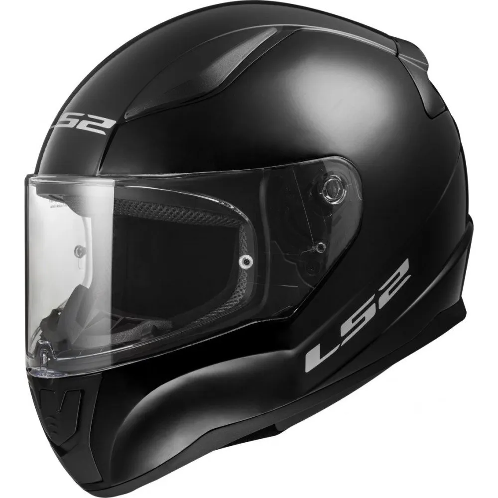 ŠALMAS LS2 RAPID II SOLID BLIZGUS JUODAS