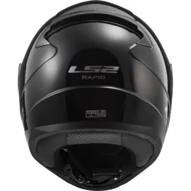 ŠALMAS LS2 RAPID II SOLID BLIZGUS JUODAS