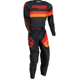KELNĖS MOOSE RACING SOFT-GOODS SAHARA JUODA/ ORANŽINĖ