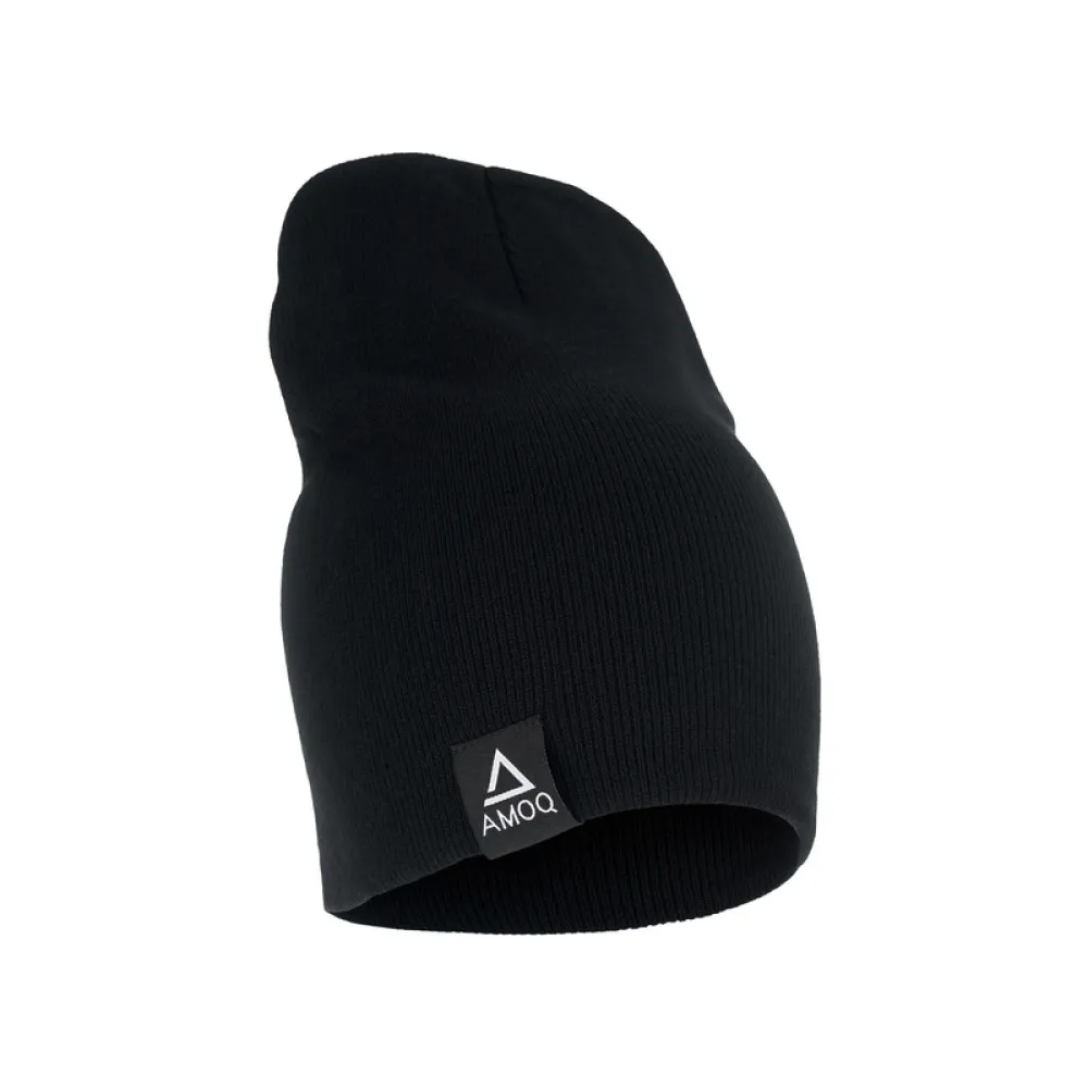 KEPURĖ AMOQ „FOLD-UP“ BEANIE – JUODA
