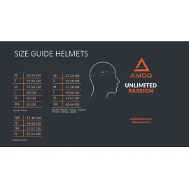ŠALMAS AMOQ Ballast SU ŠILDOMU STIKLIUKU JUODA/PILKA