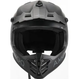ŠALMAS AMOQ METEOR V2 JNR MX VAIKAMS JUODAS