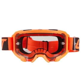 AKINIAI LEATT VELOCITY 4.5 NEONINĖ ORANŽINĖ SKAIDRIU STIKLIUKU