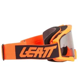 AKINIAI LEATT VELOCITY 4.5 NEONINĖ ORANŽINĖ SKAIDRIU STIKLIUKU