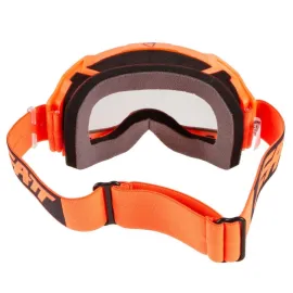 AKINIAI LEATT VELOCITY 4.5 NEONINĖ ORANŽINĖ SKAIDRIU STIKLIUKU