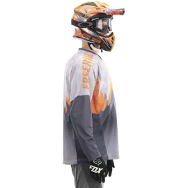 MOTO MARŠKINĖLIAI DRAGONFLY ENDURO FREERIDE PILKI