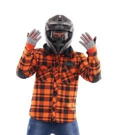 MOTO MARŠKINIAI DRAGONFLY STREETFIGTER ORANŽINIAI UNISEX
