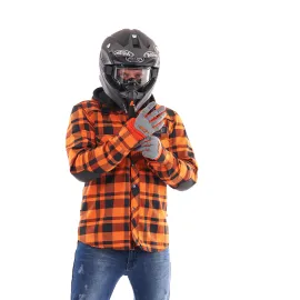 MOTO MARŠKINIAI DRAGONFLY STREETFIGTER ORANŽINIAI UNISEX