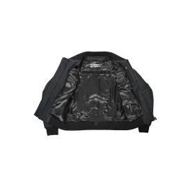 Odinė striukė FALCON AVIATOR juoda PANDO MOTO